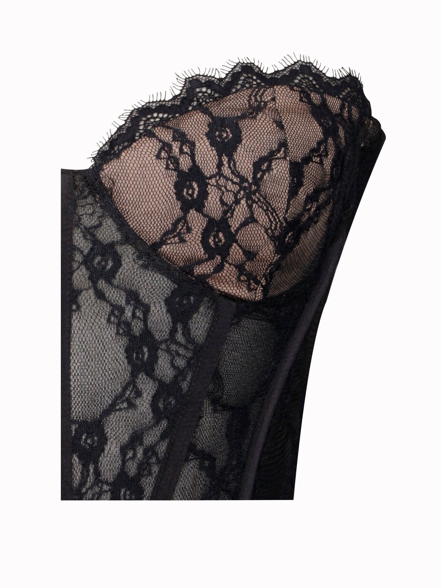 Quennell Lace Corset Maxi Dress