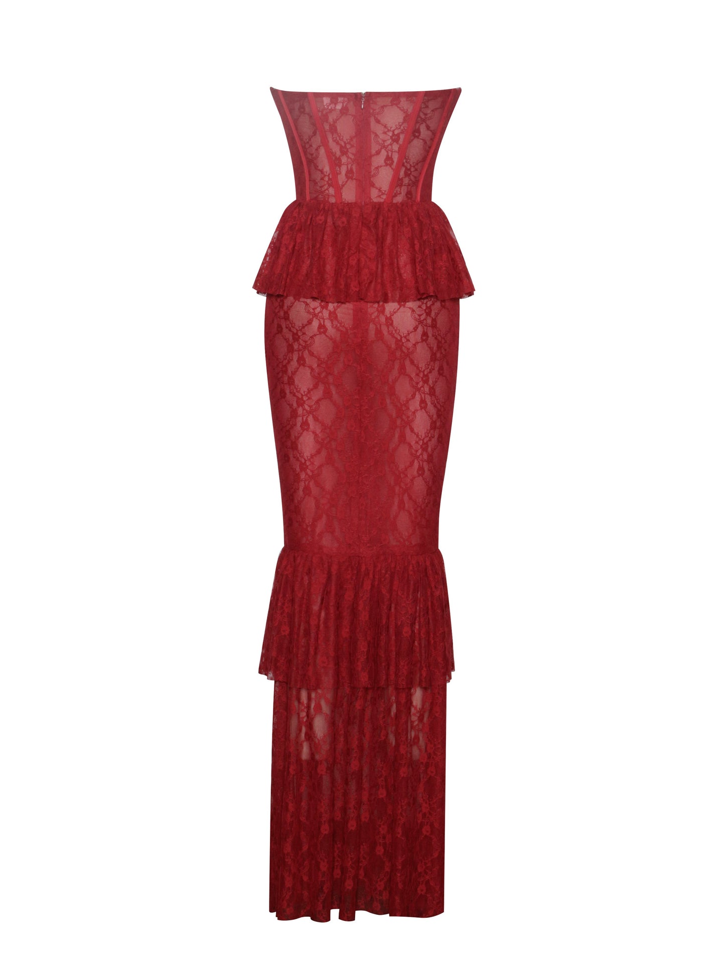 Quennell Lace Corset Maxi Dress