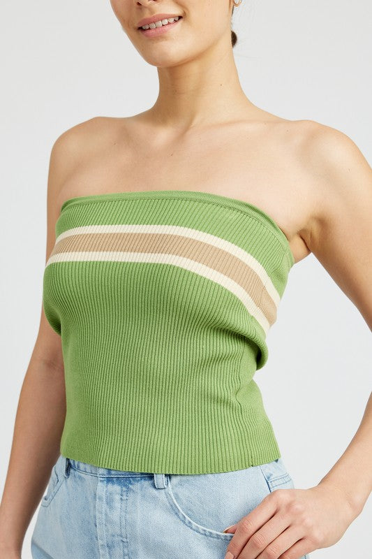 Sol Striped Tube Top