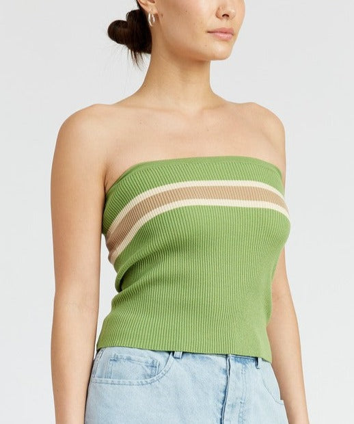 Sol Striped Tube Top