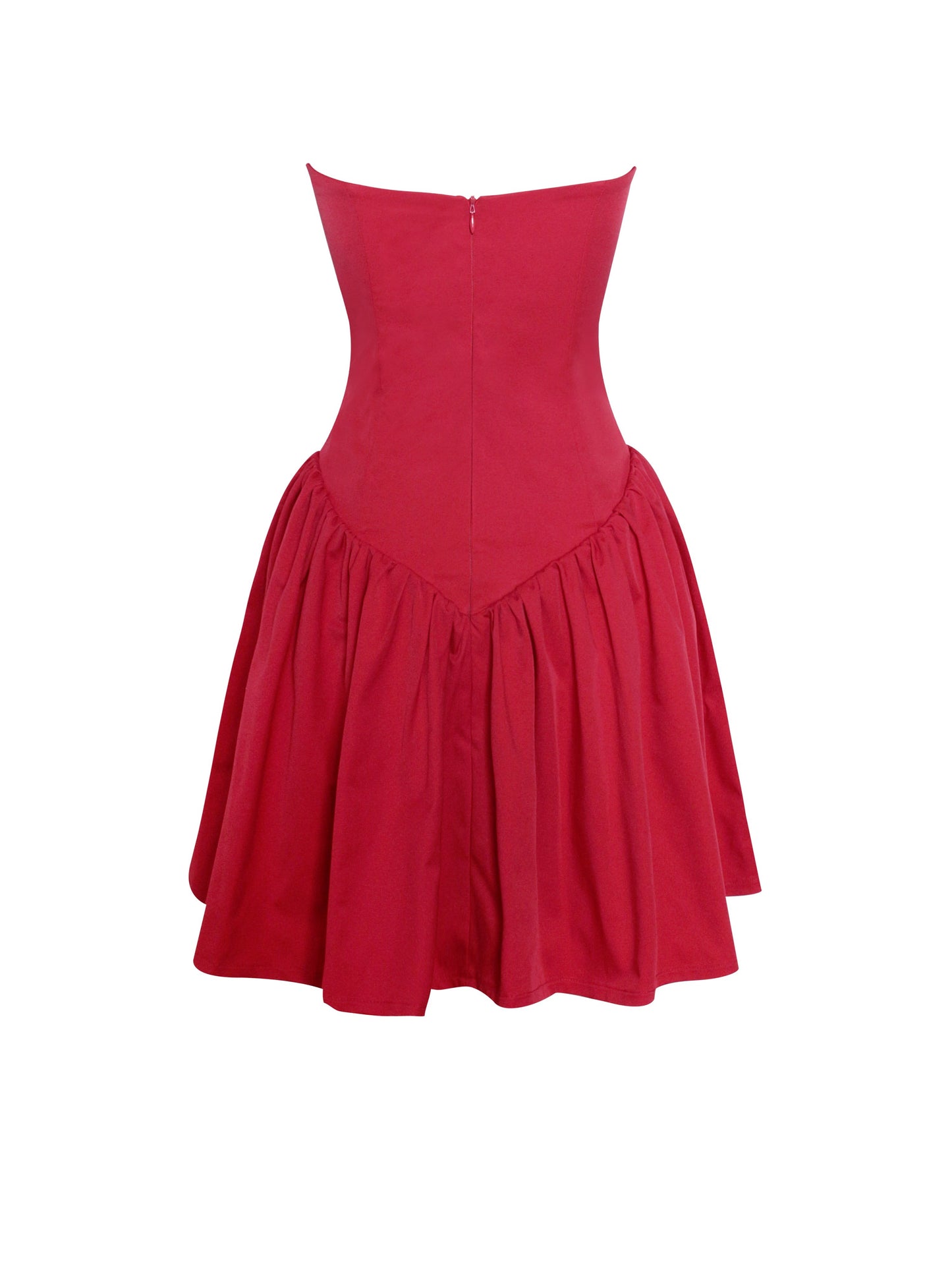 Sacha Red Lace Bustier Corset Mini Dress