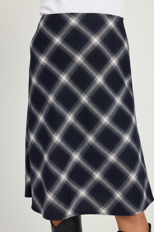 Courtney Bias A-Line Midi Skirt