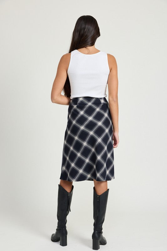 Courtney Bias A-Line Midi Skirt