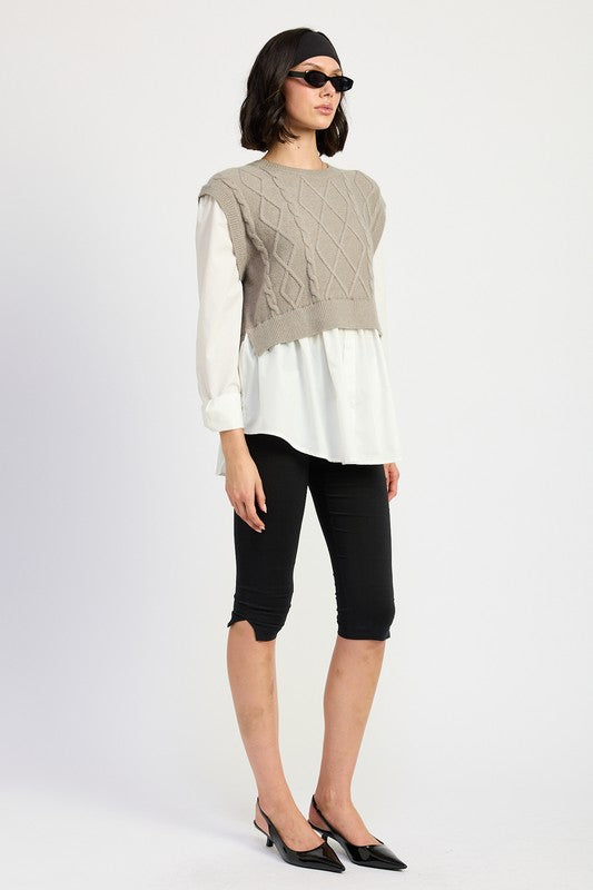 June Sweater Vest Top