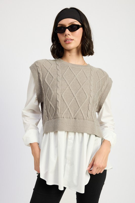 June Sweater Vest Top