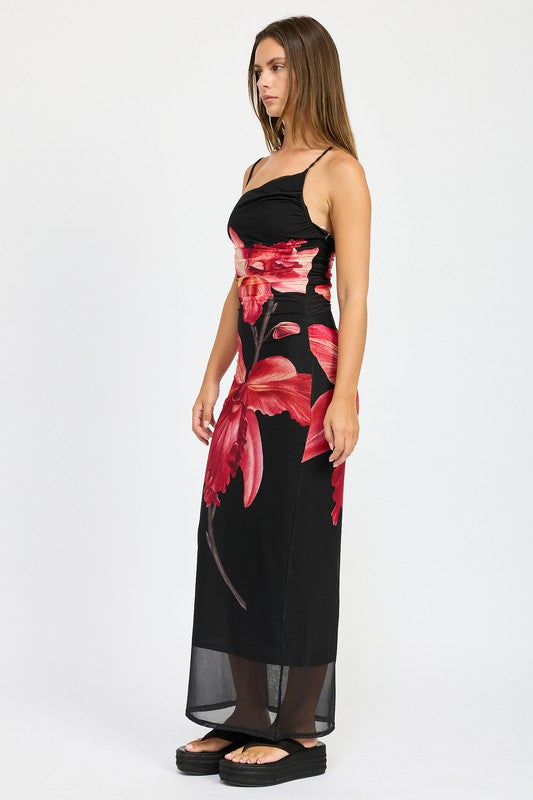 Zia Ruched Maxi Dress