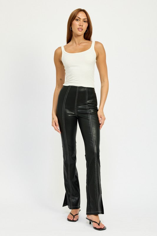 Malia High Waist Leather Pants