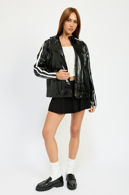 Lottie Oversized Moto Jacket