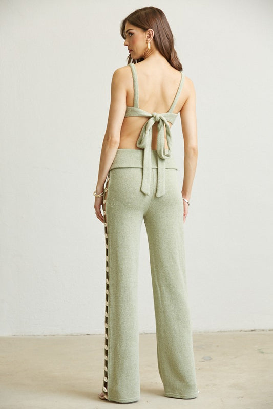 Seashell Soft Knit Pant Set