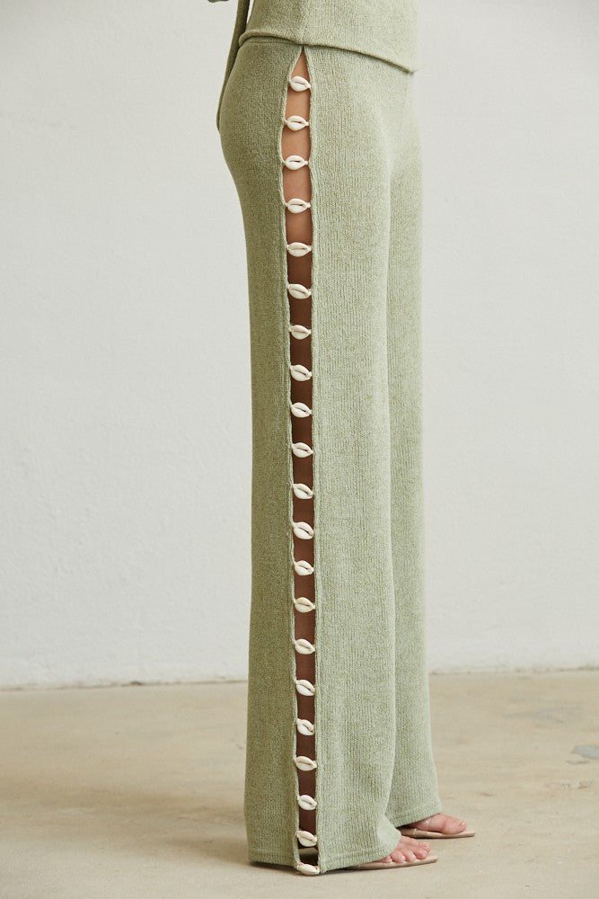 Seashell Soft Knit Pant Set