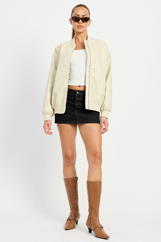 Aspen Leather Bomber Jacket Success