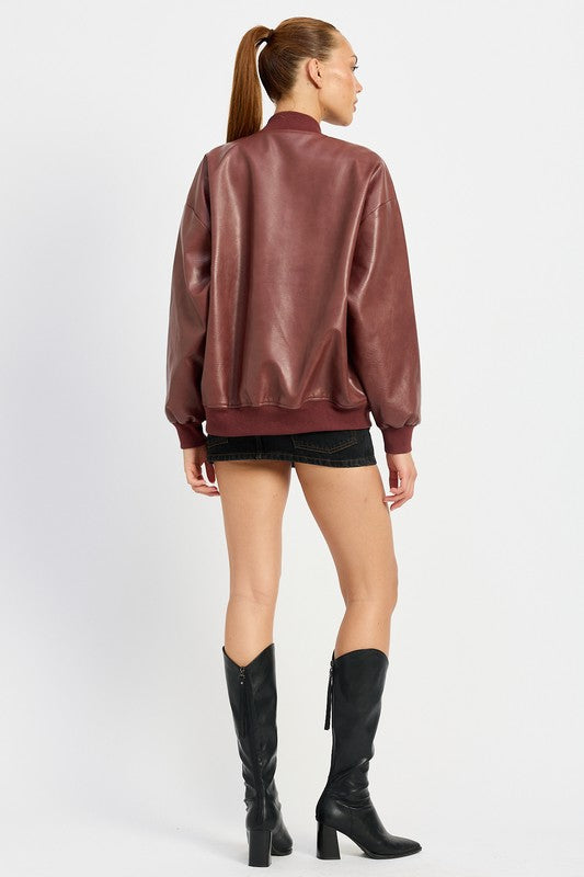 Aspen Leather Bomber Jacket Success