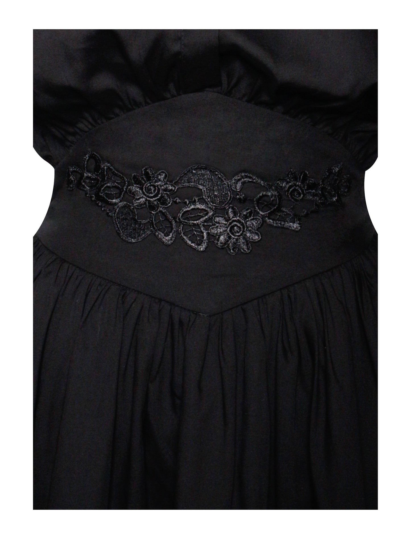 Jamila Black Shirt Mini Dress with Waist Detail