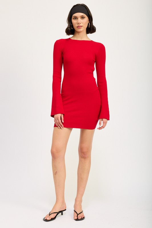 Emmy Long Sleeve Mini Dress