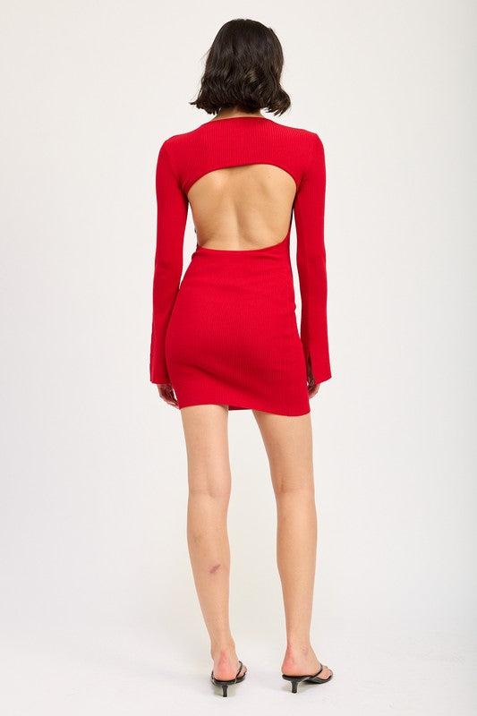 Emmy Long Sleeve Mini Dress