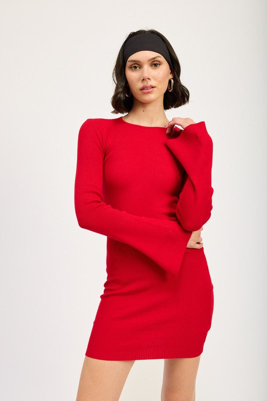 Emmy Long Sleeve Mini Dress