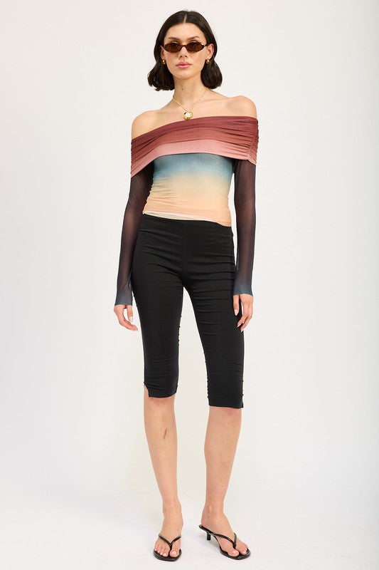 Adeline Off Shoulder Long Sleeve Top