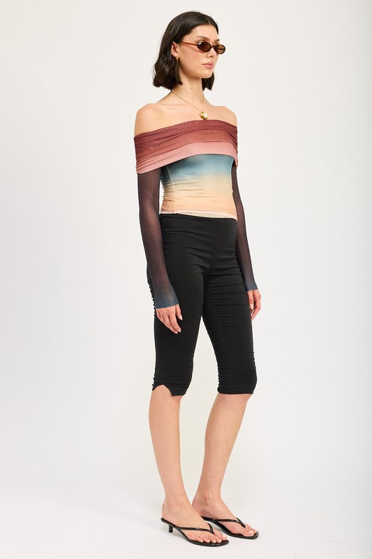 Adeline Off Shoulder Long Sleeve Top