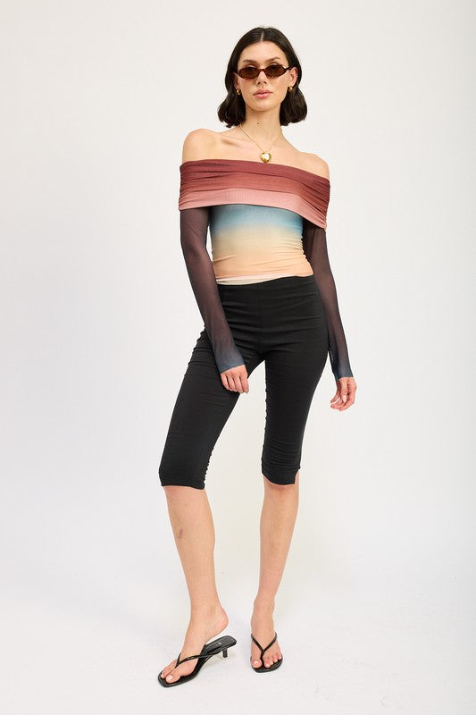 Adeline Off Shoulder Long Sleeve Top