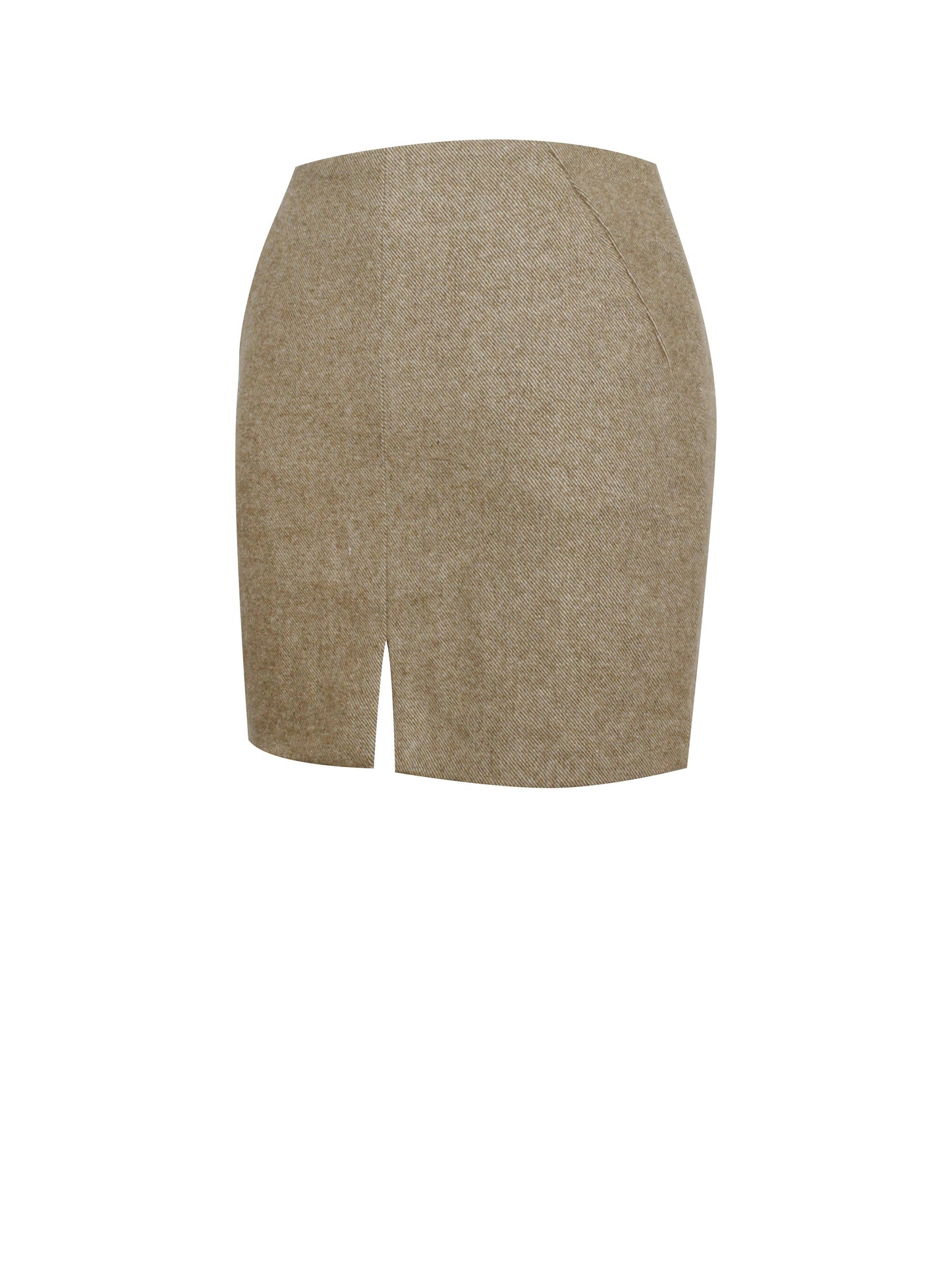Braylee Vintage Bodycon Wool Blend Mini Skirt