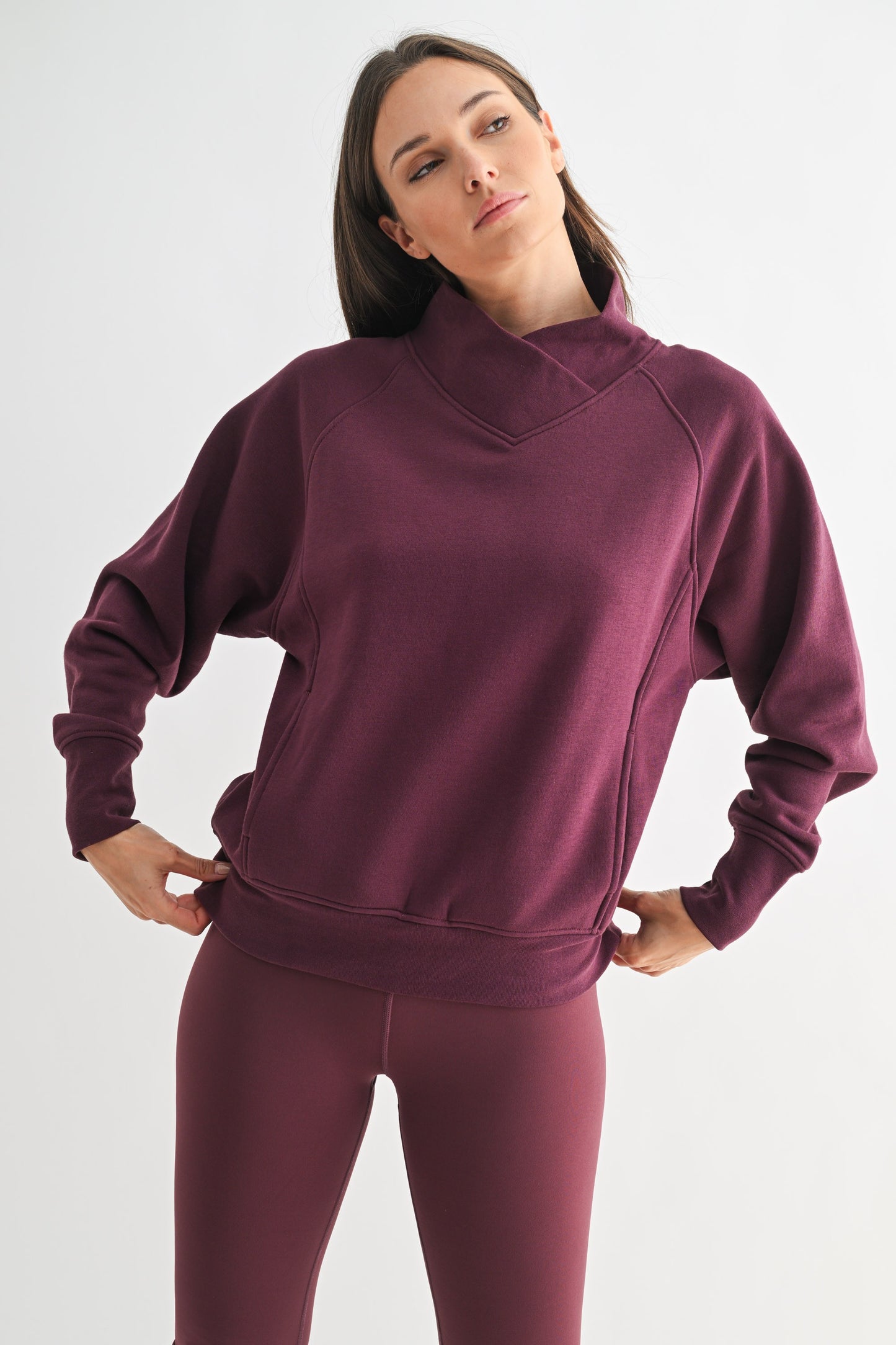 Hearthline Fleece Mock Neck Sweater