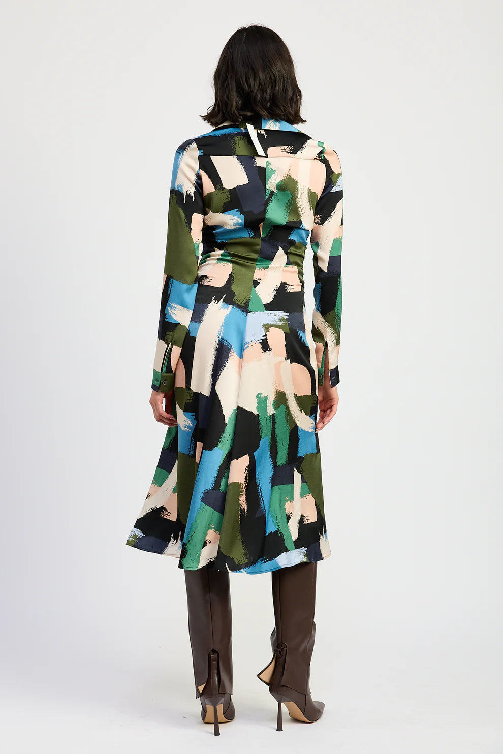 Clara Long Sleeve Shirt Dress