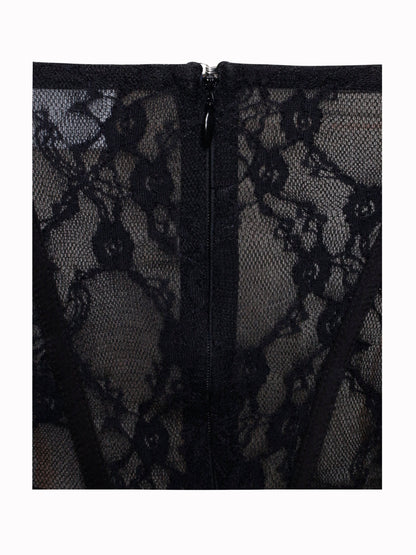 Quennell Lace Corset Maxi Dress