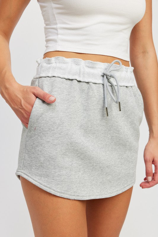Kim Paper Bag Mini Skirt