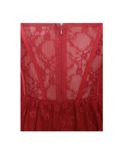 Quennell Lace Corset Maxi Dress