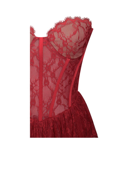Quennell Lace Corset Maxi Dress