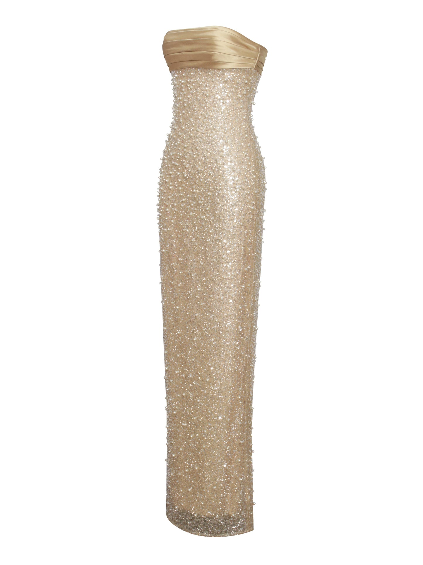 Lainey Sequin Pearls Beaded Maxi Dress