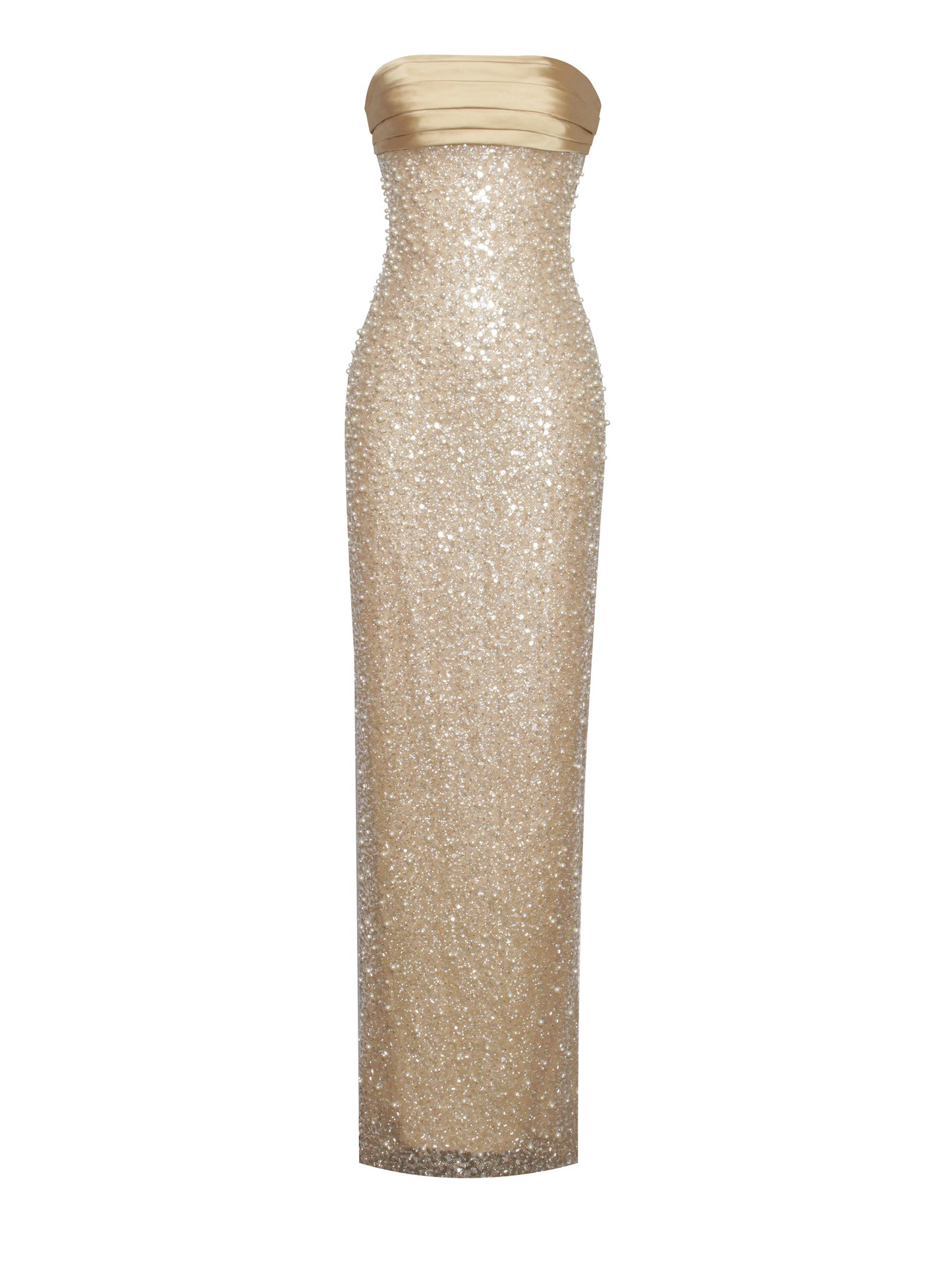 Lainey Sequin Pearls Beaded Maxi Dress