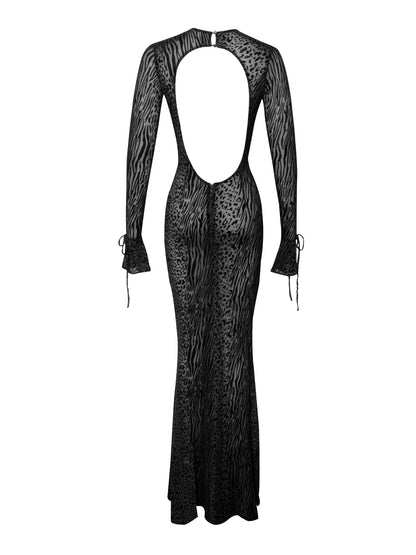 Waylynn Burnout Velvet Maxi Dress