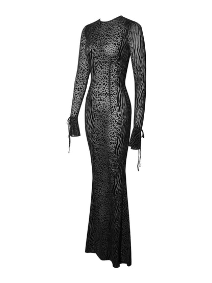 Waylynn Burnout Velvet Maxi Dress