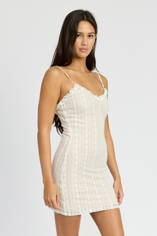 Paula Lace Mini Dress