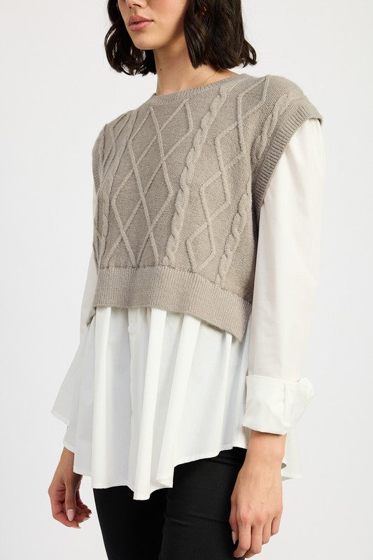June Sweater Vest Top