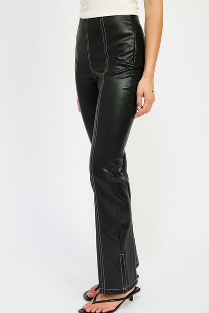 Malia High Waist Leather Pants
