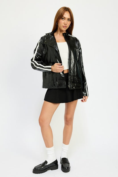 Lottie Oversized Moto Jacket