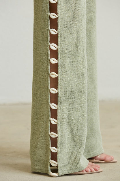 Seashell Soft Knit Pant Set