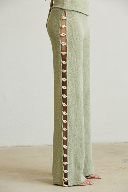 Seashell Soft Knit Pant Set