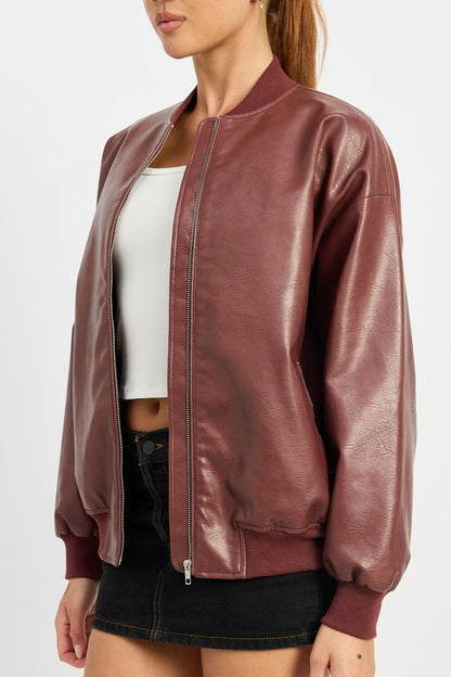 Aspen Leather Bomber Jacket Success
