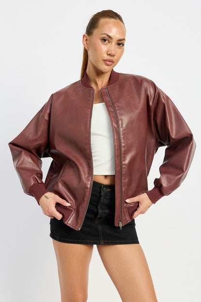 Aspen Leather Bomber Jacket Success