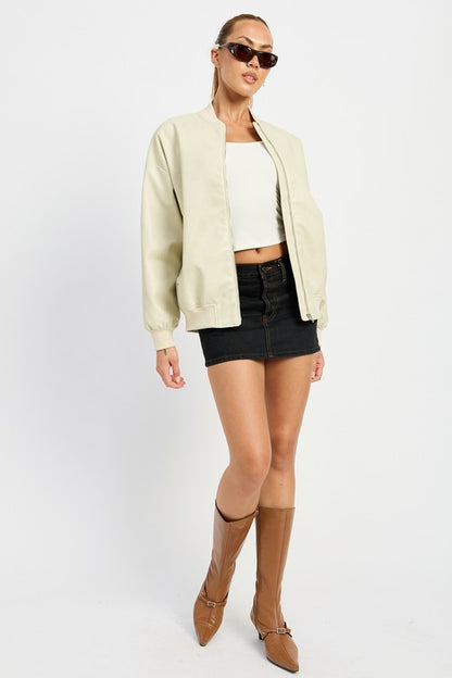 Aspen Leather Bomber Jacket Success