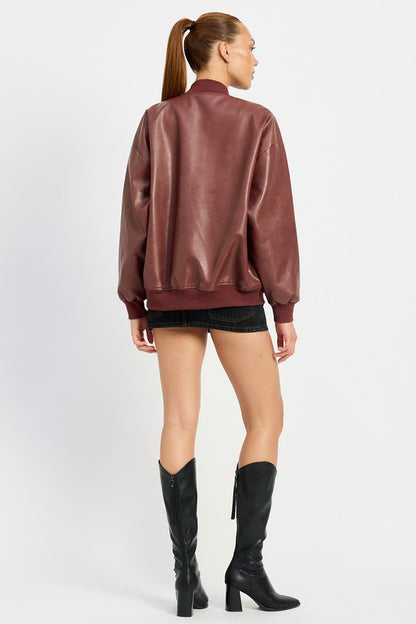 Aspen Leather Bomber Jacket Success