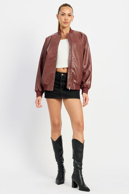 Aspen Leather Bomber Jacket Success