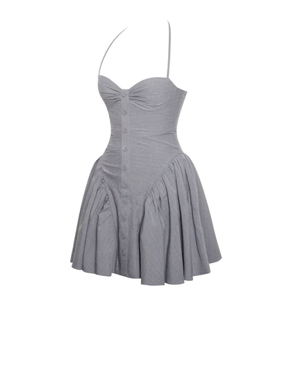 Melody Pinstripe Waist Mini Dress