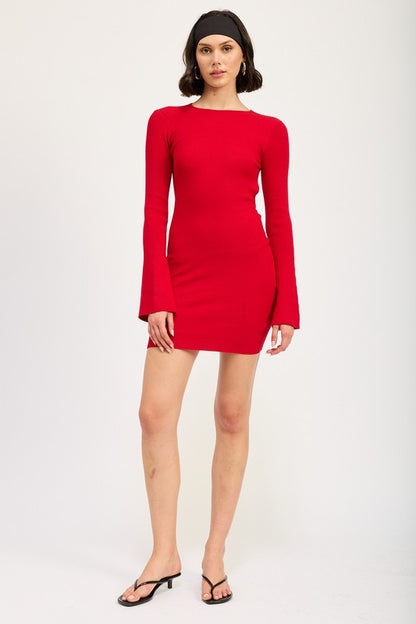 Emmy Long Sleeve Mini Dress