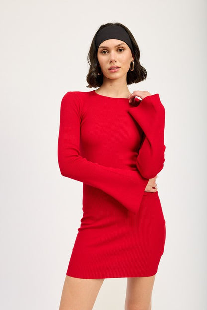 Emmy Long Sleeve Mini Dress