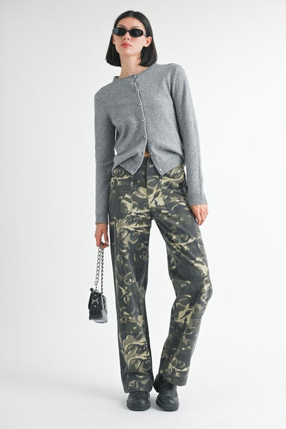 Straight Leg Pants with Pockets