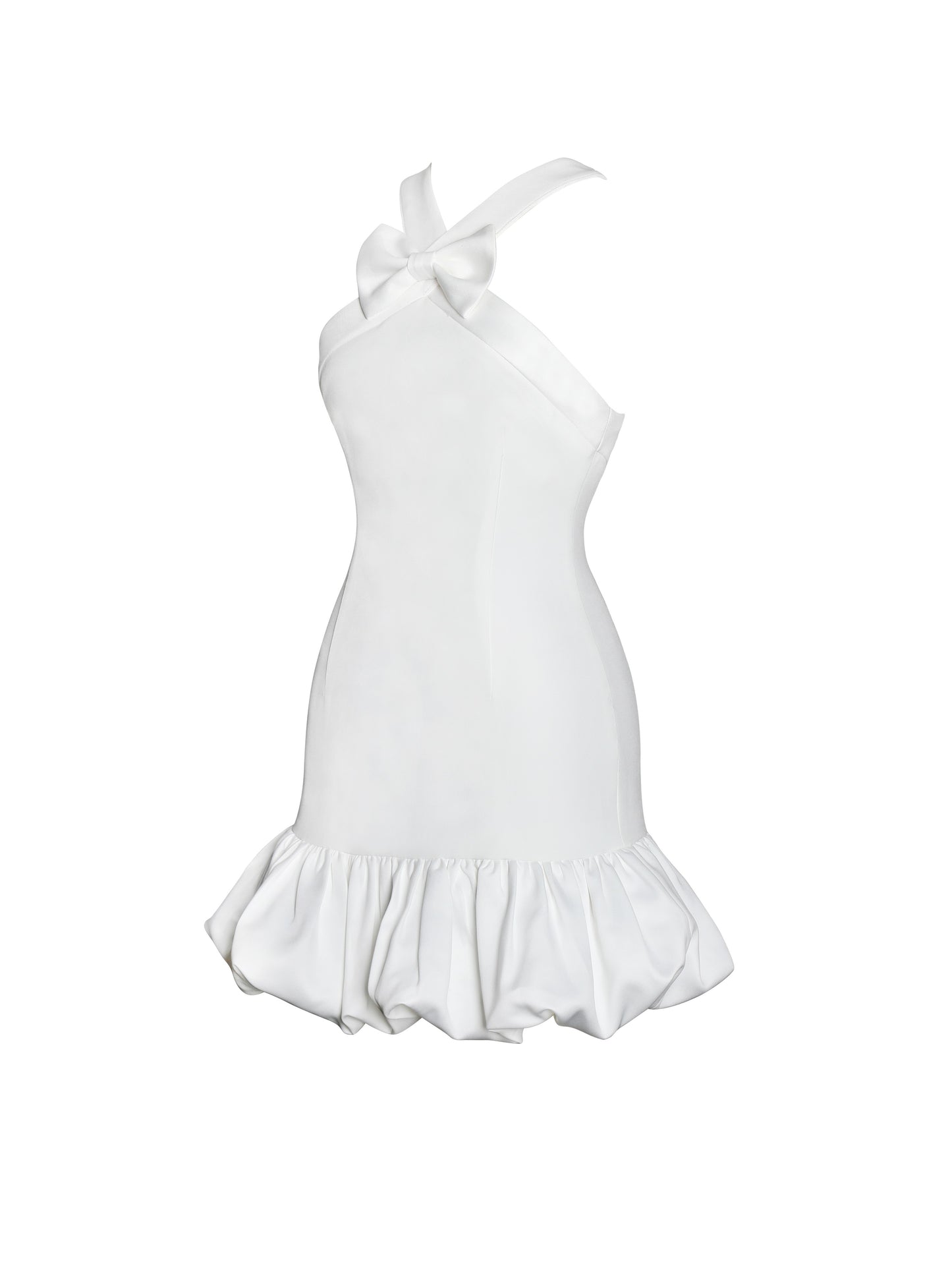 Barbra White Cross Straps Bodycon Mini Dress